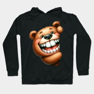 Cute Bear Playing Peek a Boo Hoodie